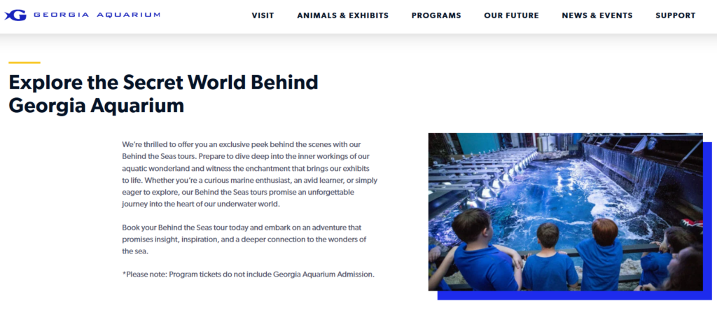 georgia aquarium are kids free